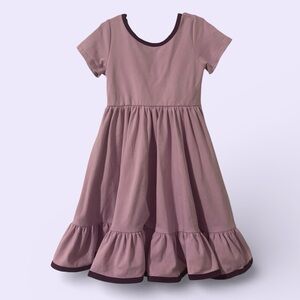 Girlhood Size 5 Lavender Kids Girls Twirl Dress with Pockets and Ruffle Hem NWOT